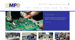 Desktop Screenshot of mpe-electronics.co.uk