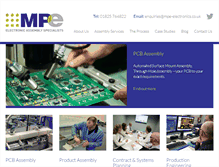 Tablet Screenshot of mpe-electronics.co.uk
